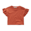 Organic Ruffle Sleeves T-Shirt "Langoustino", 18M / 5J / 9-10J