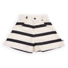 TENCEL High Waist Shorts "Stripes Black"