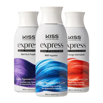 Kiss Colors & Care Tintation Semi-Permanent Hair Color Dye - BLUE MOONLIGHT  