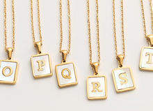 Load image into Gallery viewer, Initial letter necklace. Personalized necklace - tarnish resistant
