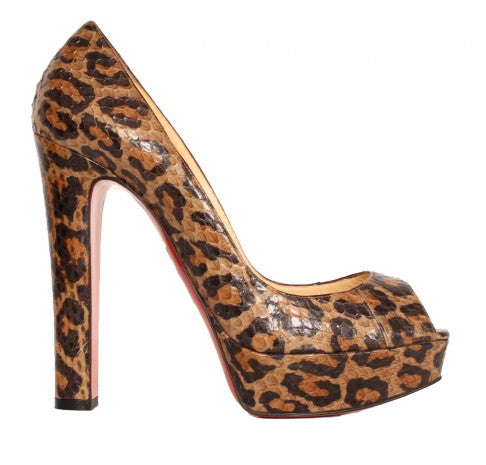 De er fangst ved godt Louboutin Leopard Print Shoes – The Dresser London