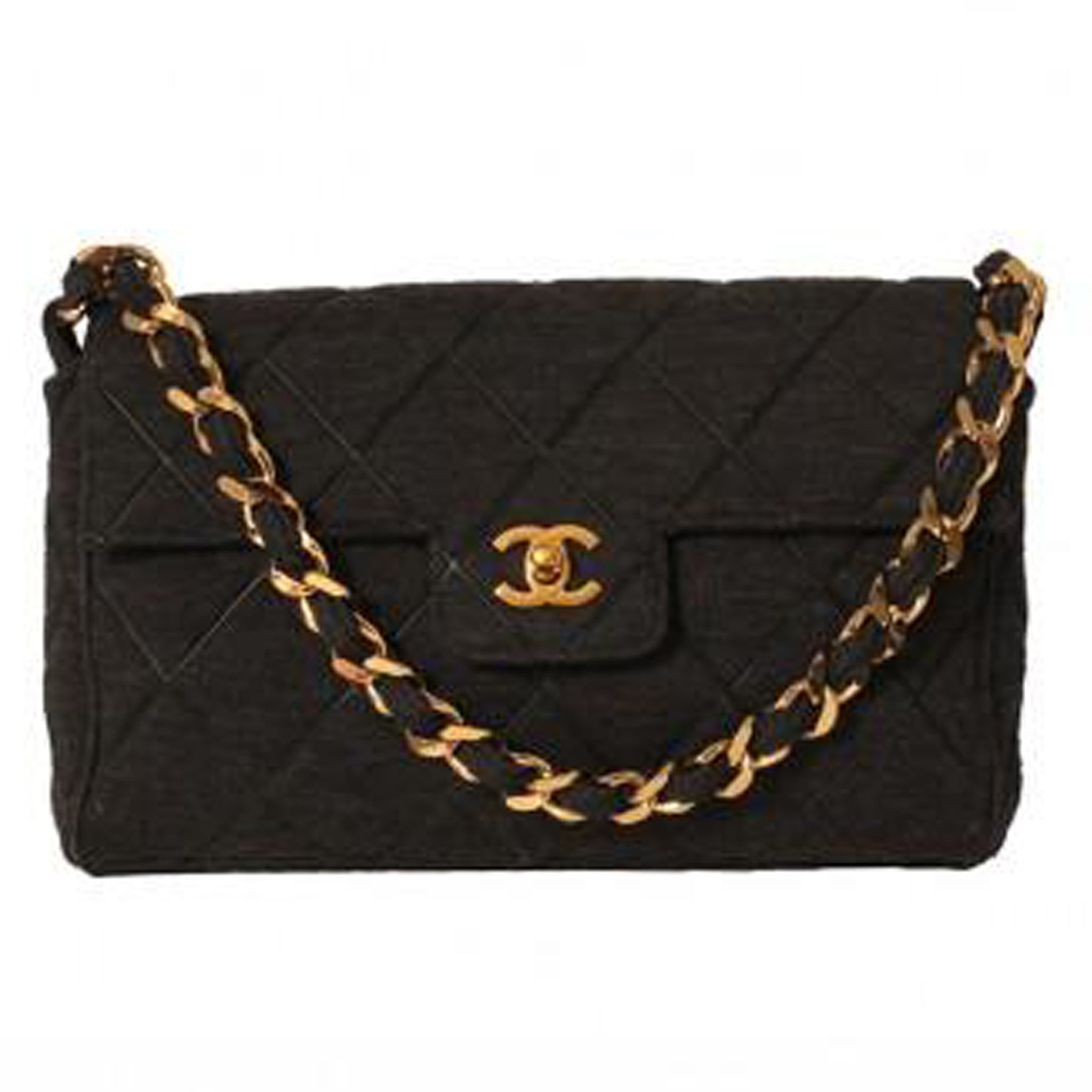 GREY WOOL FABRIC WITH GOLDTONE METAL CLASSIC SHOULDER BAG CHANEL  A  Collection of a Lifetime Chanel Online  Jewellery  Sothebys