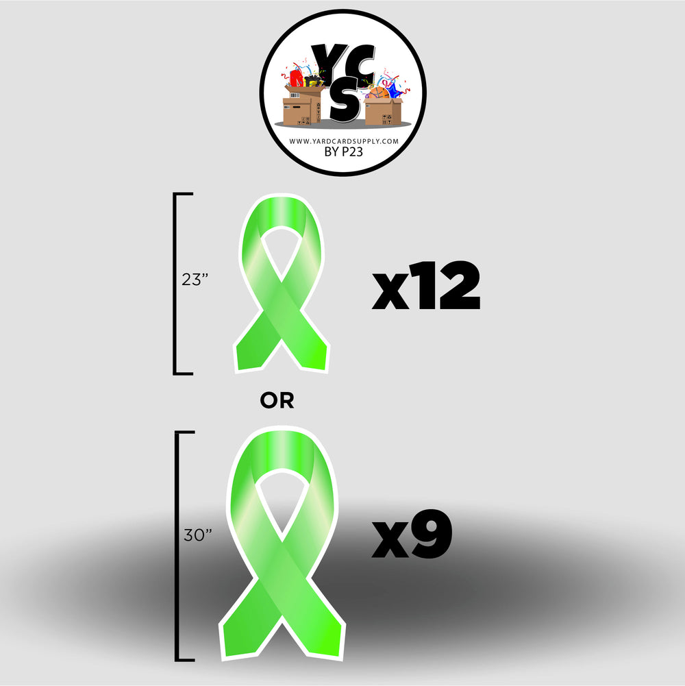 Symbol image Awareness Ribbon Lime green, light green, ribbon