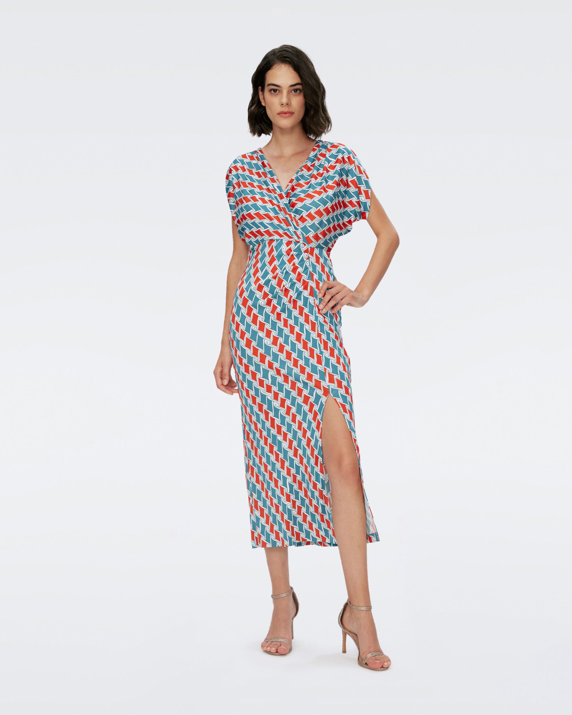 Shop Diane Von Furstenberg Dvf In Freedom Flags Turquoise