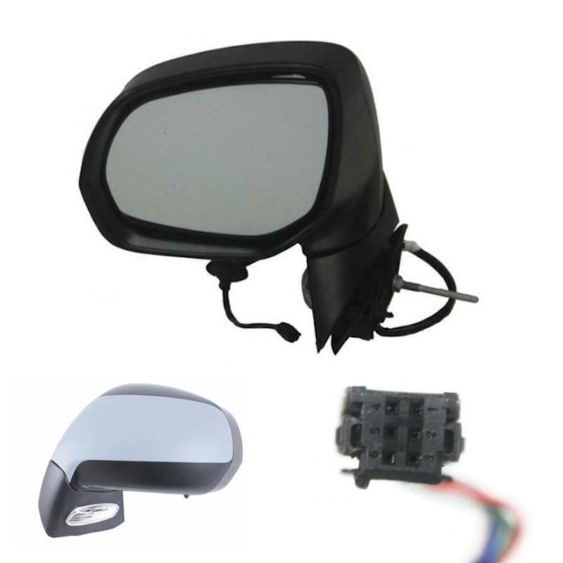 Renault Trafic Business 2014-2020 Electric Wing Door Mirror Black Passenger  Side