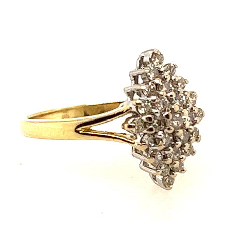 18ct yellow gold diamond ring