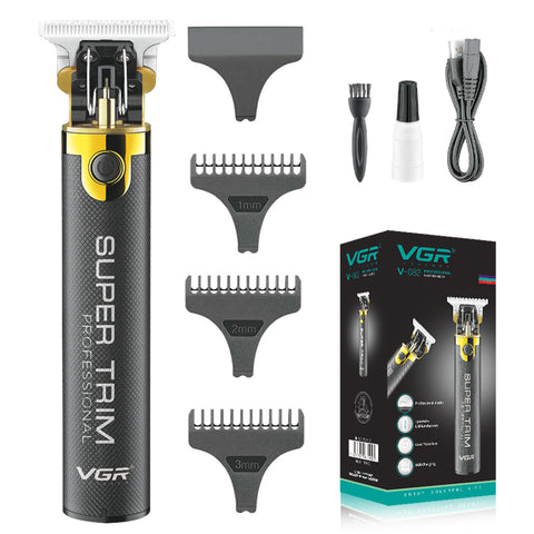 VGR V-082 SUPER TRIM Professional Hair Trimmer Runtime: 300 min Trimmer for Men(Black,Gold)