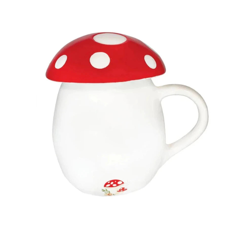 Mushroom Mug with Lid