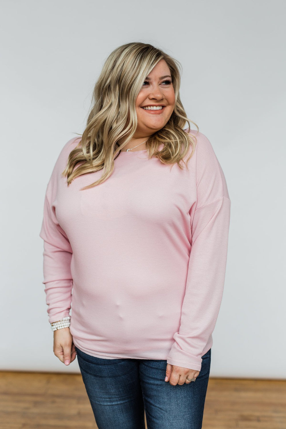 Lightweight Long Sleeve Thermal Top- Pink – The Pulse Boutique