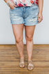 KanCan Distressed Shorts- Stacey Wash