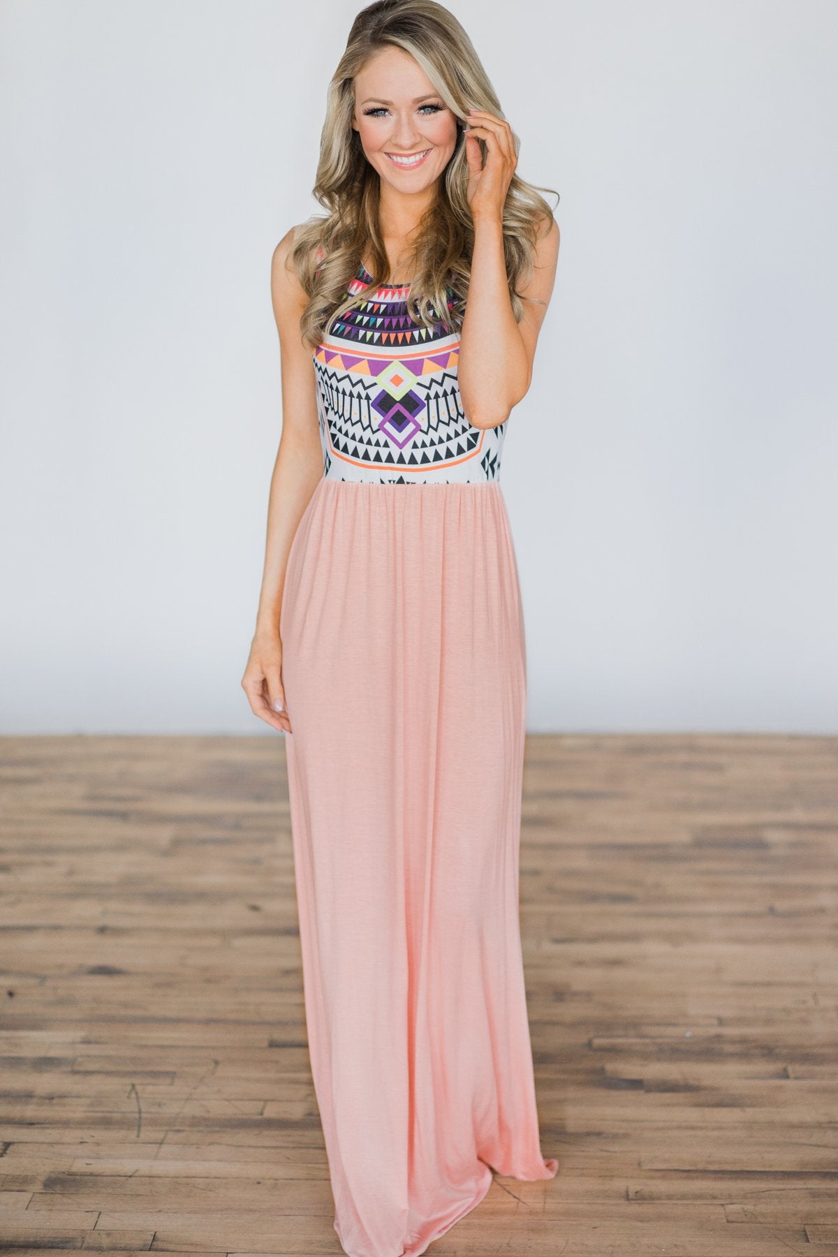 A Night in Paradise Peach Maxi Dress – The Pulse Boutique