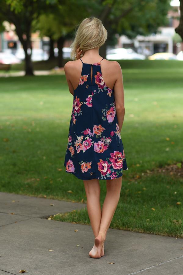 Beautiful Distraction Dress ~ Navy – The Pulse Boutique