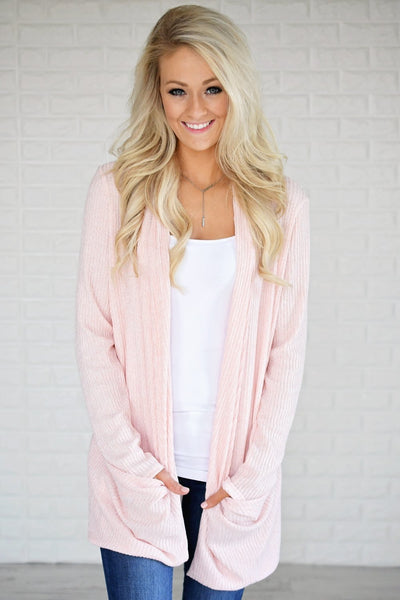 Fade to Blush Cardigan – The Pulse Boutique