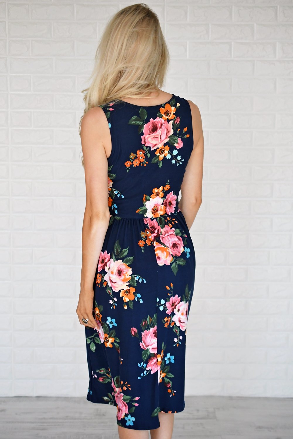Floral My Heart Midi Dress – The Pulse Boutique