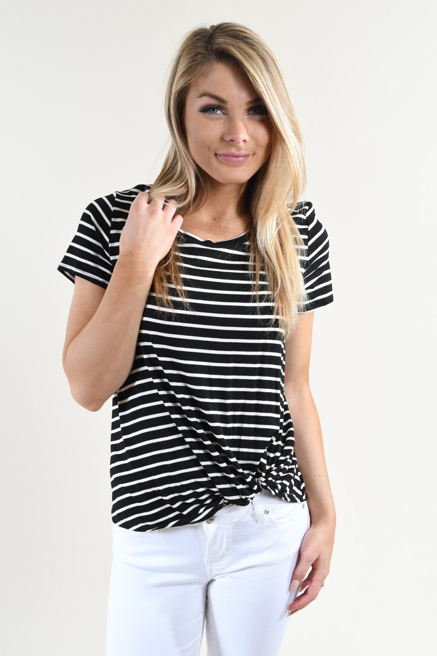Classic Striped Knot Top