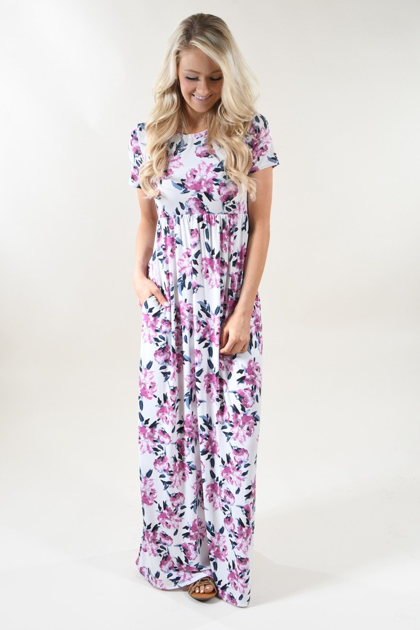 Ivory Dreams Floral Maxi Dress – The Pulse Boutique