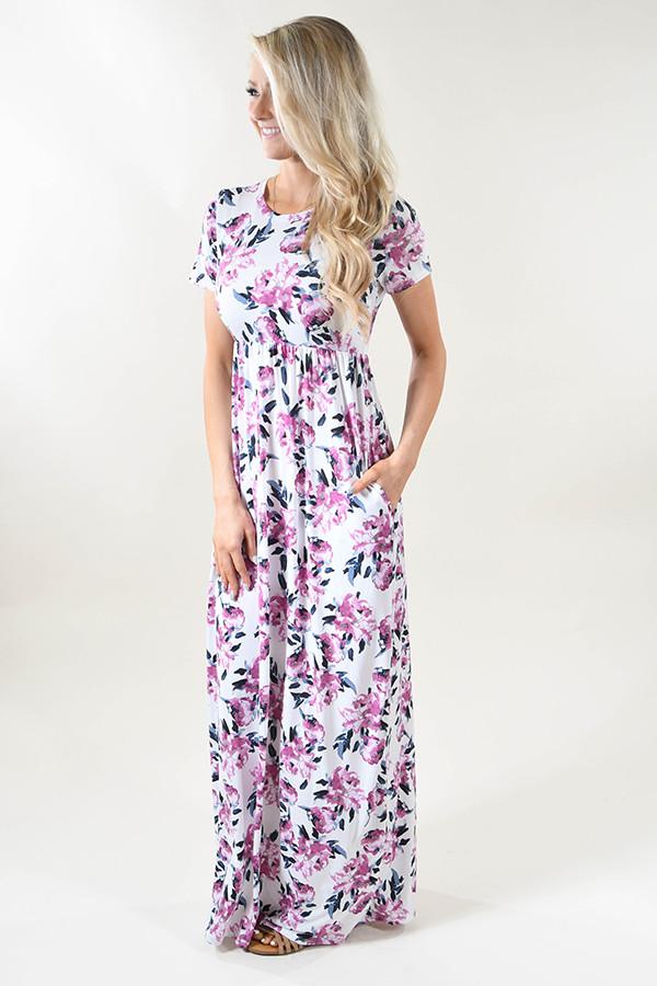 Ivory Dreams Floral Maxi Dress – The Pulse Boutique