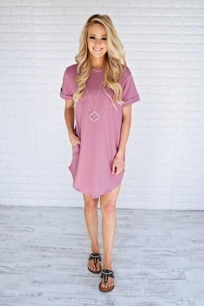 Cherish Me Tee Shirt Dress – The Pulse Boutique