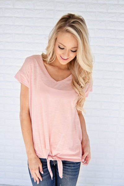 All Tied Up Top - Pink – The Pulse Boutique