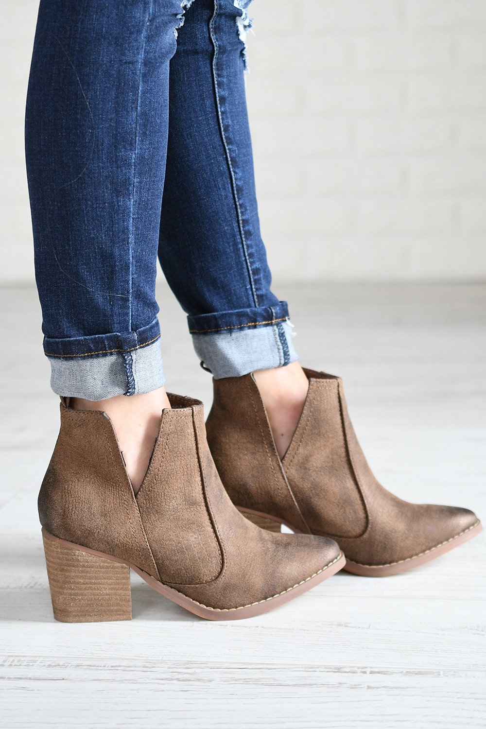 Shea Booties ~ Tan – The Pulse Boutique