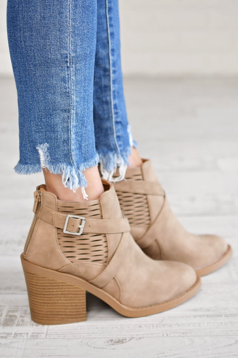 Marcel Booties ~ Stone – The Pulse Boutique