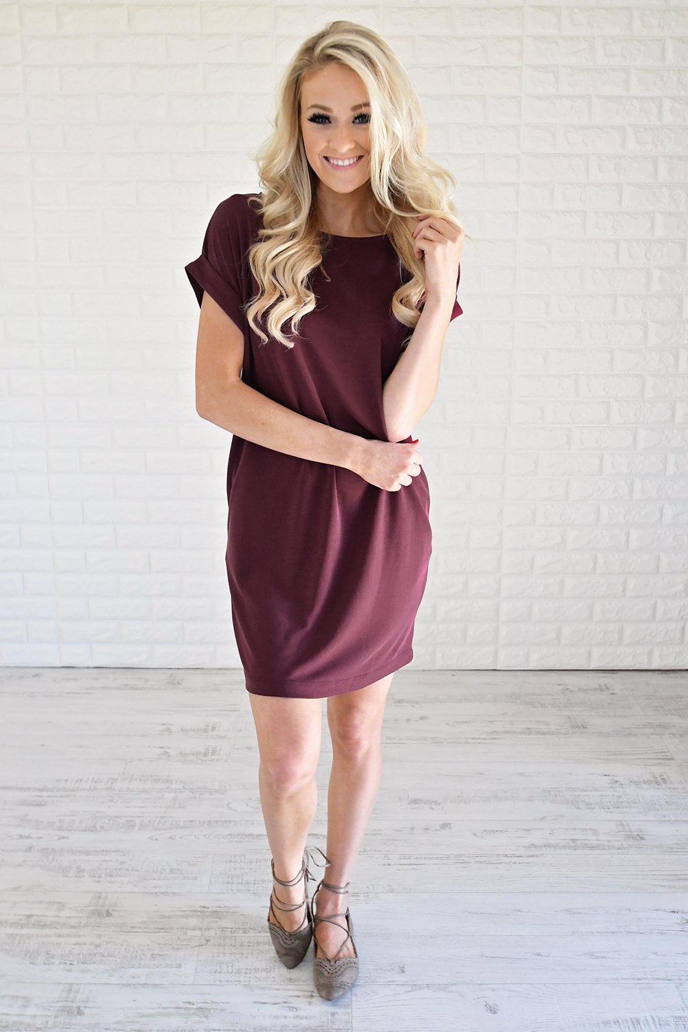 Effortlessly Classy T-Shirt Dress – The Pulse Boutique