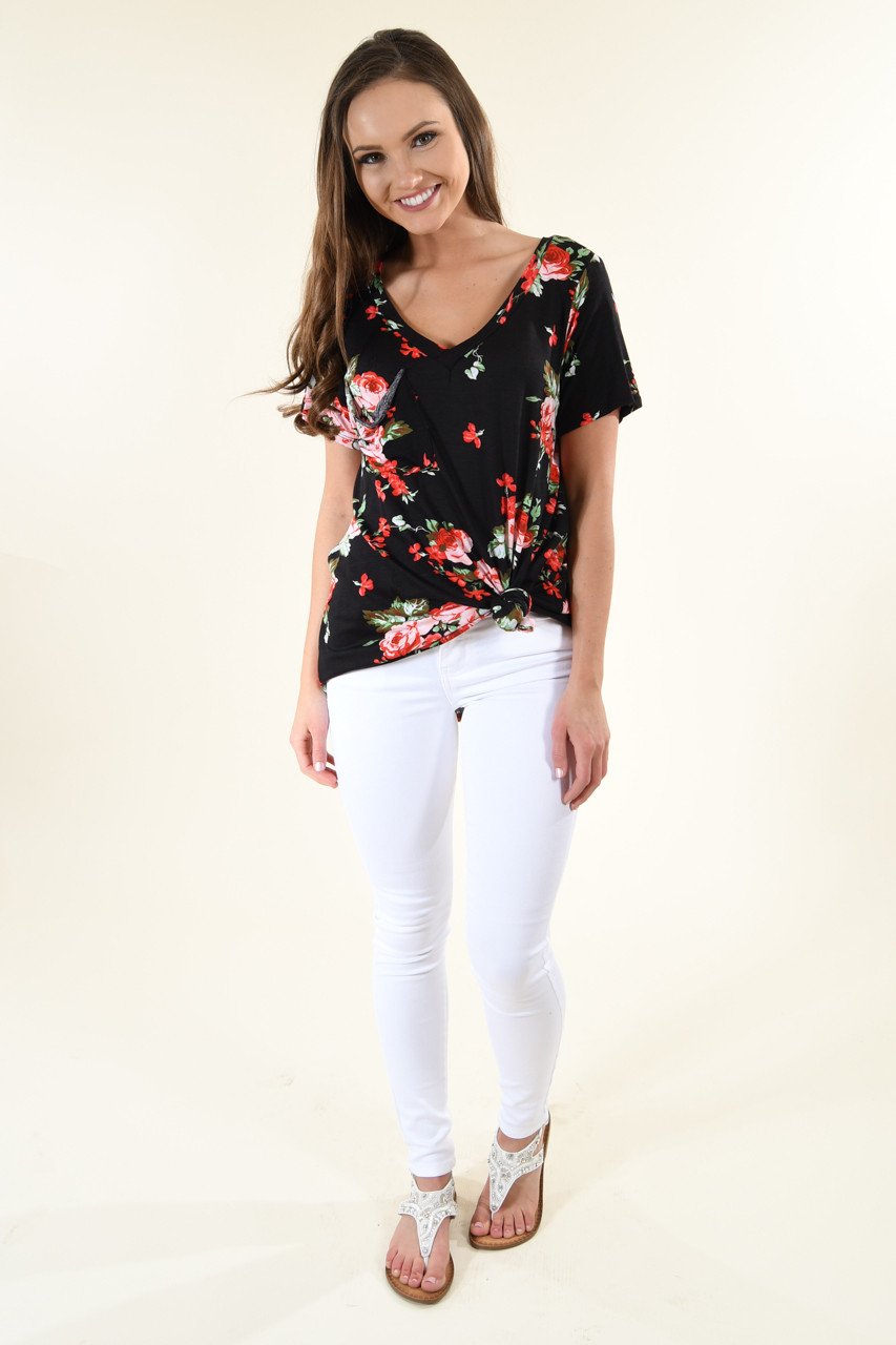 Night to Remember Floral Top – The Pulse Boutique