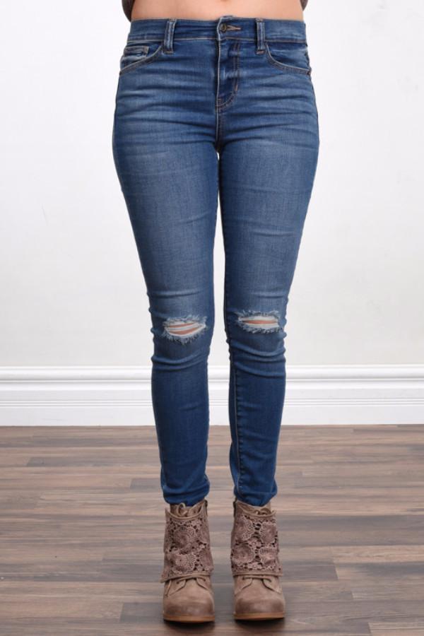 Serenity Skinny Distressed Jeans – The Pulse Boutique