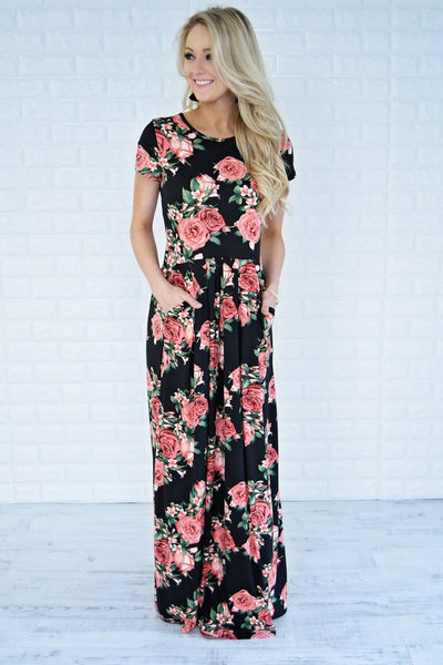 Jolene Floral Maxi Dress – The Pulse Boutique