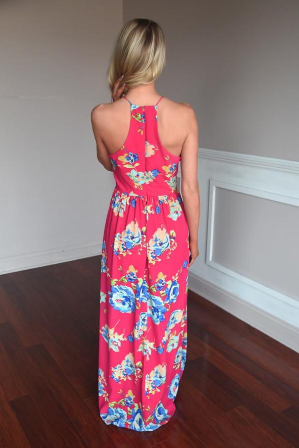 Everly Maxi ~ Feeling Magical in Dark Pink – The Pulse Boutique