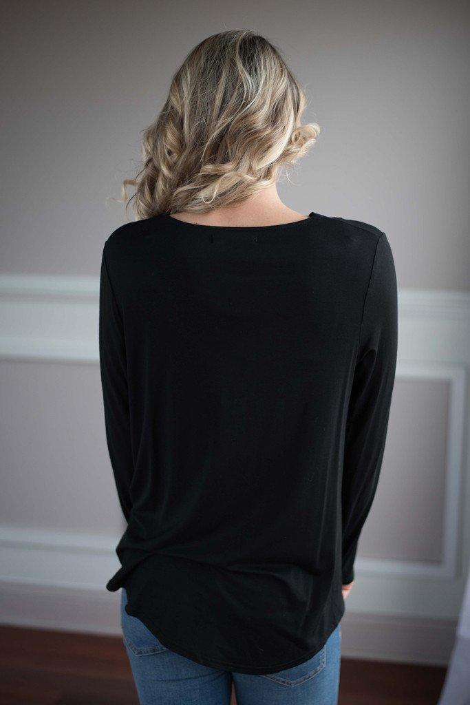 With You On My Mind Top ~ Black – The Pulse Boutique