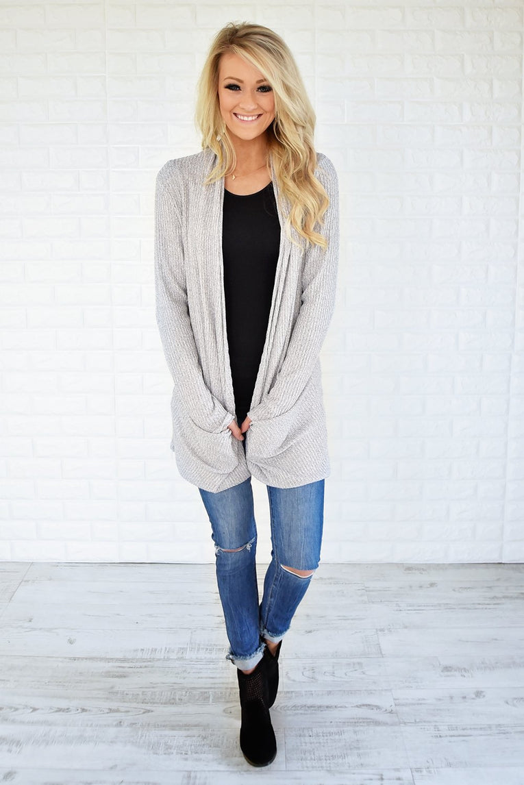 Fade to Grey Cardigan – The Pulse Boutique