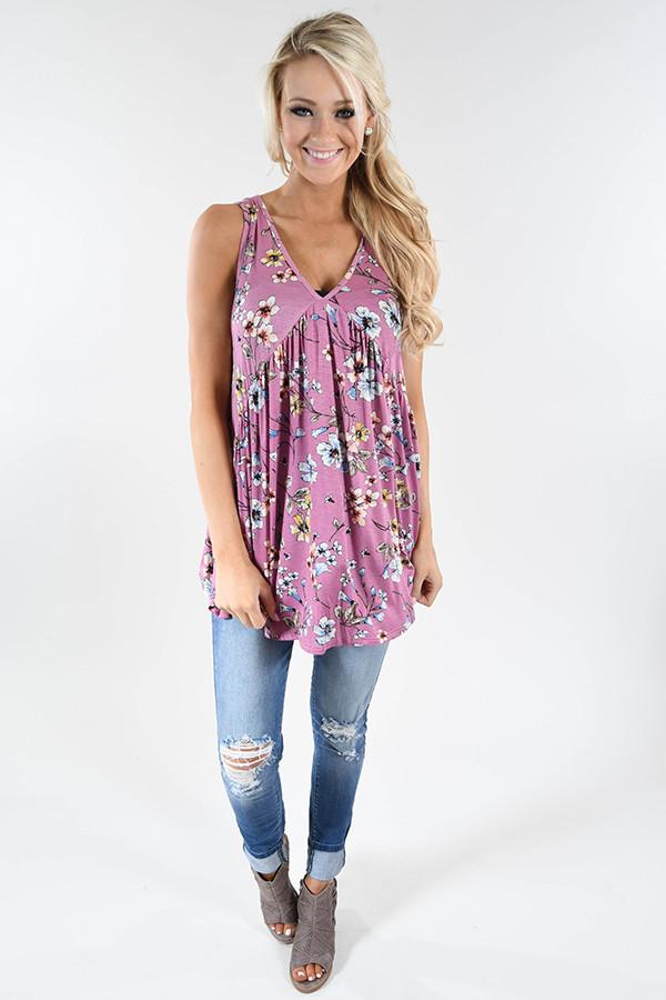 Summer Vibes Floral Tank Top – The Pulse Boutique