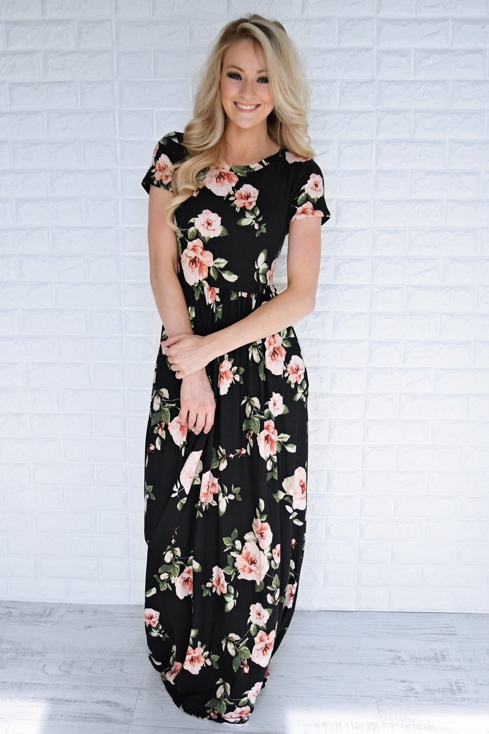 Dolly Floral Maxi Dress – The Pulse Boutique