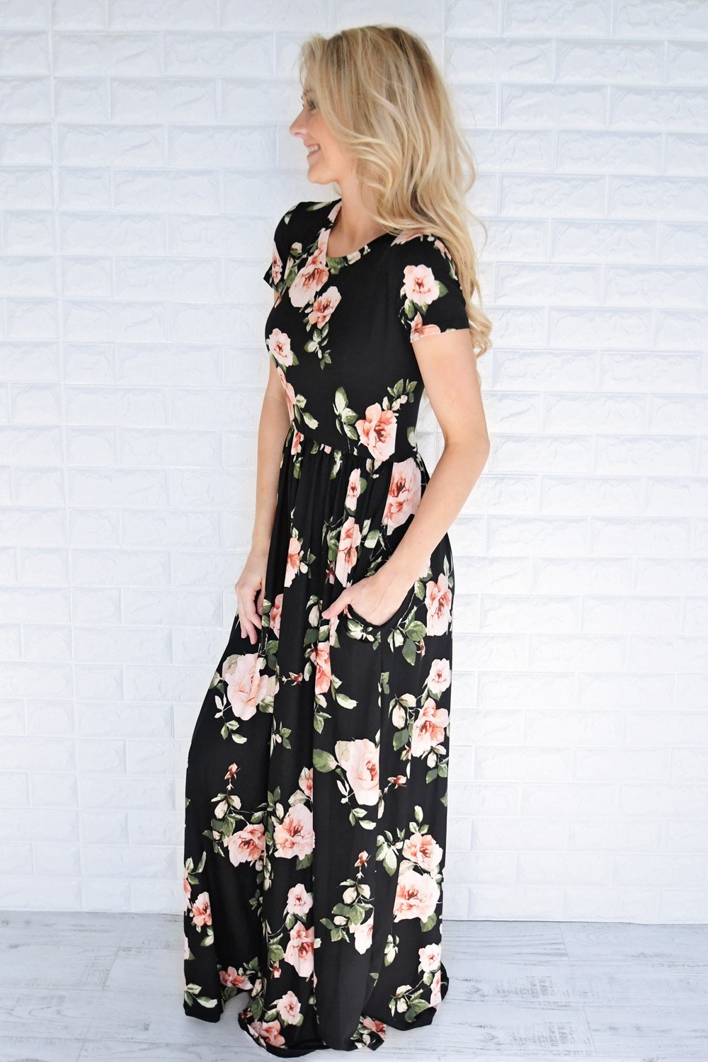 Dolly Floral Maxi Dress – The Pulse Boutique