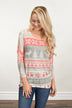 Home For The Holidays Sweater Top - Cream â The Pulse Boutique