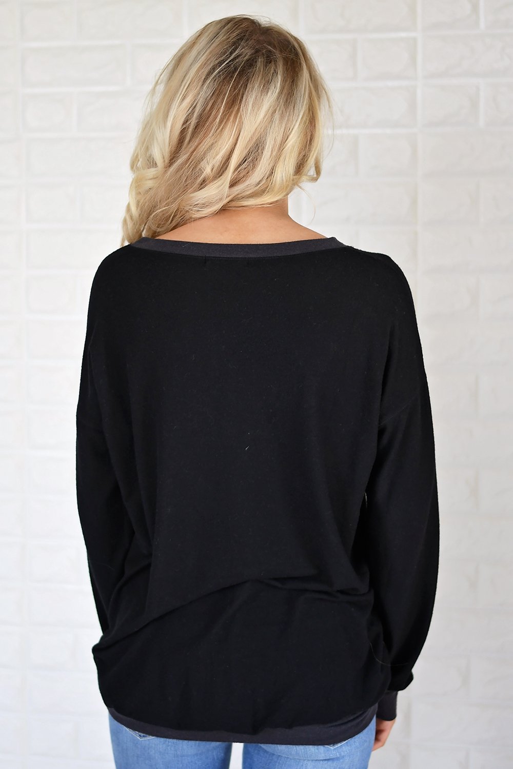 Fall for Cozy Top ~ Black – The Pulse Boutique