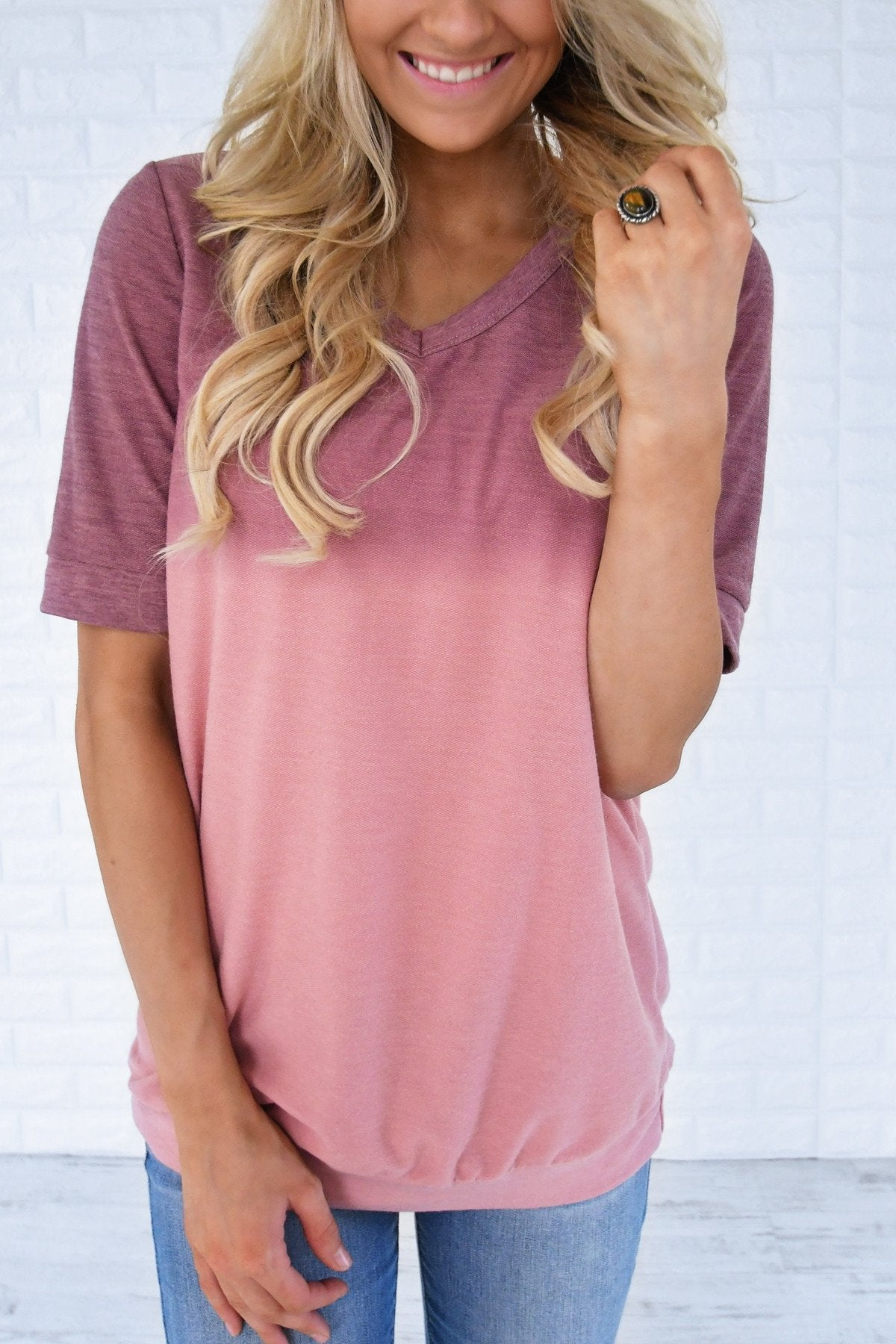 Pink Dye Top – The Pulse Boutique