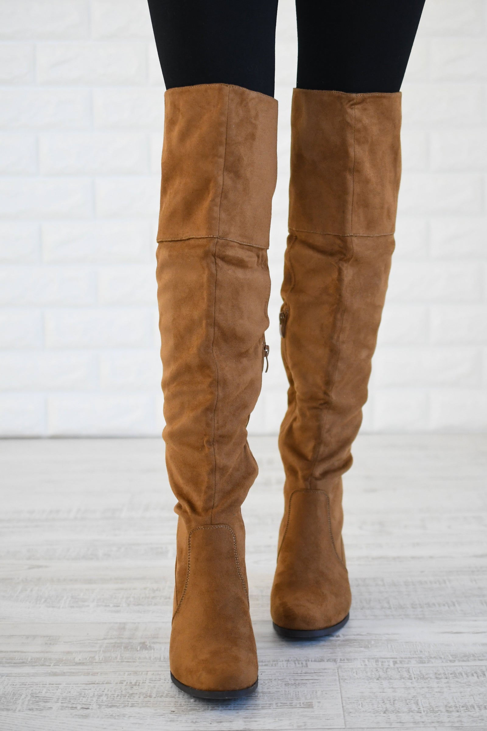 Knee High Boots ~ Camel – The Pulse Boutique