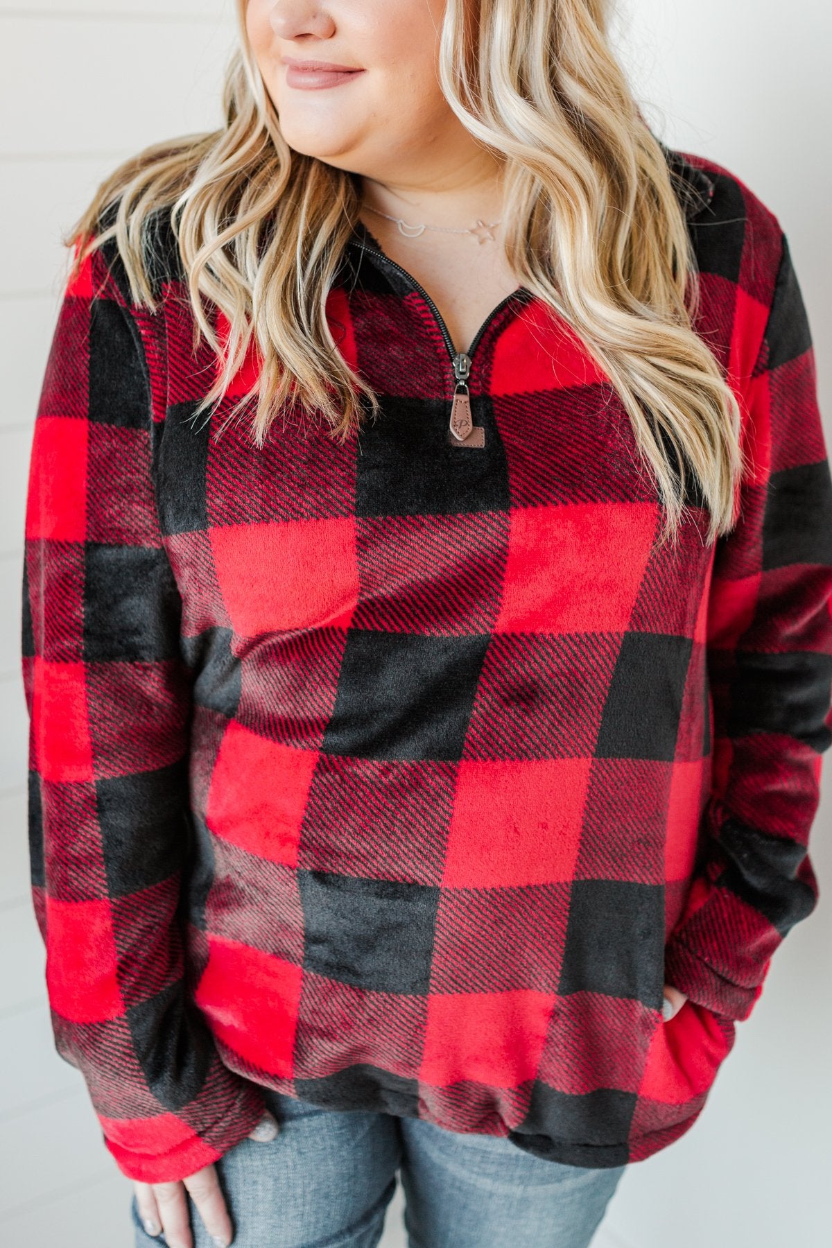 old navy buffalo plaid pullover