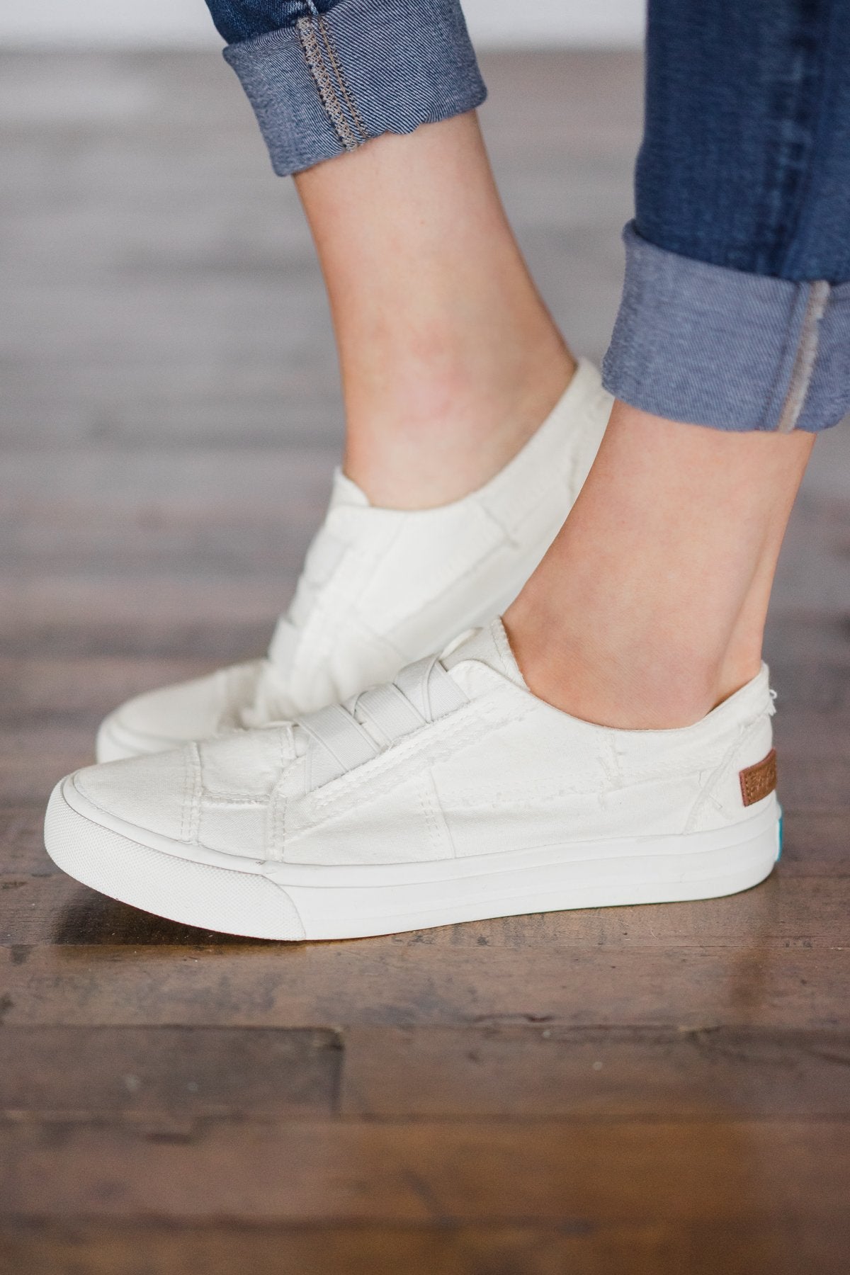 blowfish white slip on sneakers