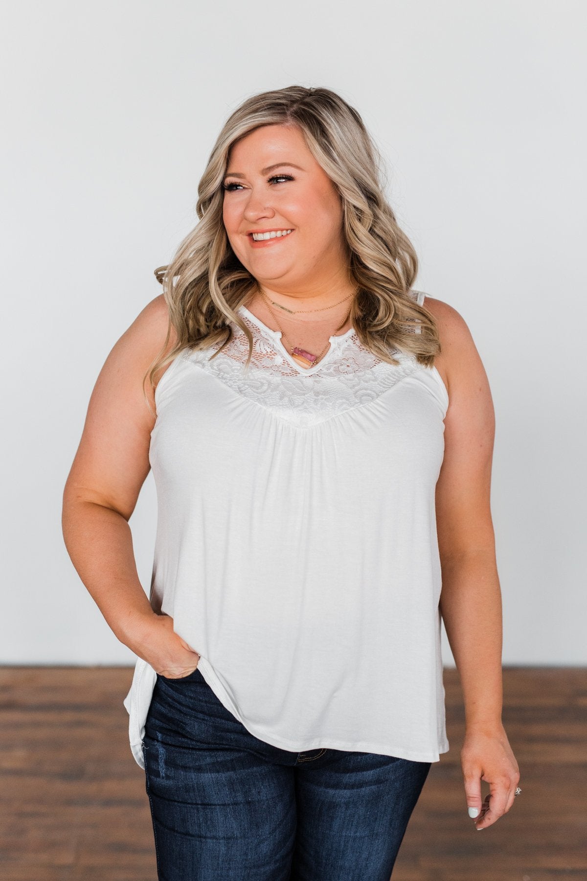 Wide Open Spaces Tank Top- Ivory – The Pulse Boutique