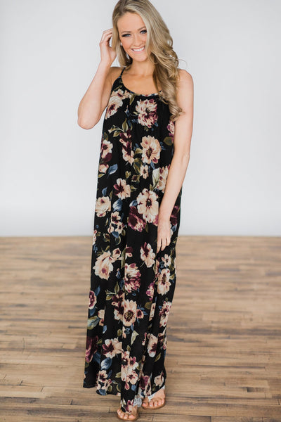 Born to Love You Floral Maxi Dress – The Pulse Boutique