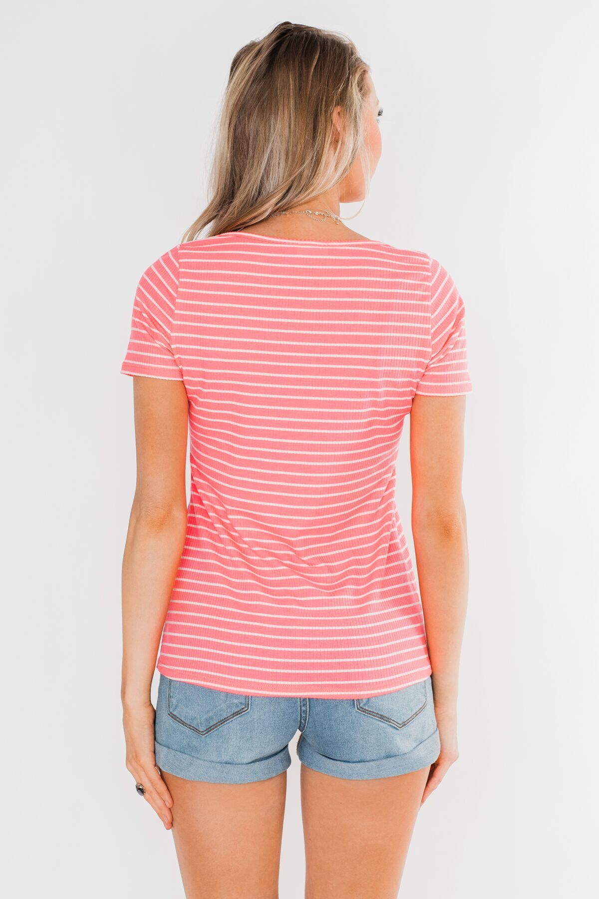 Short Sleeve Neon Zipper Top- Pink – The Pulse Boutique