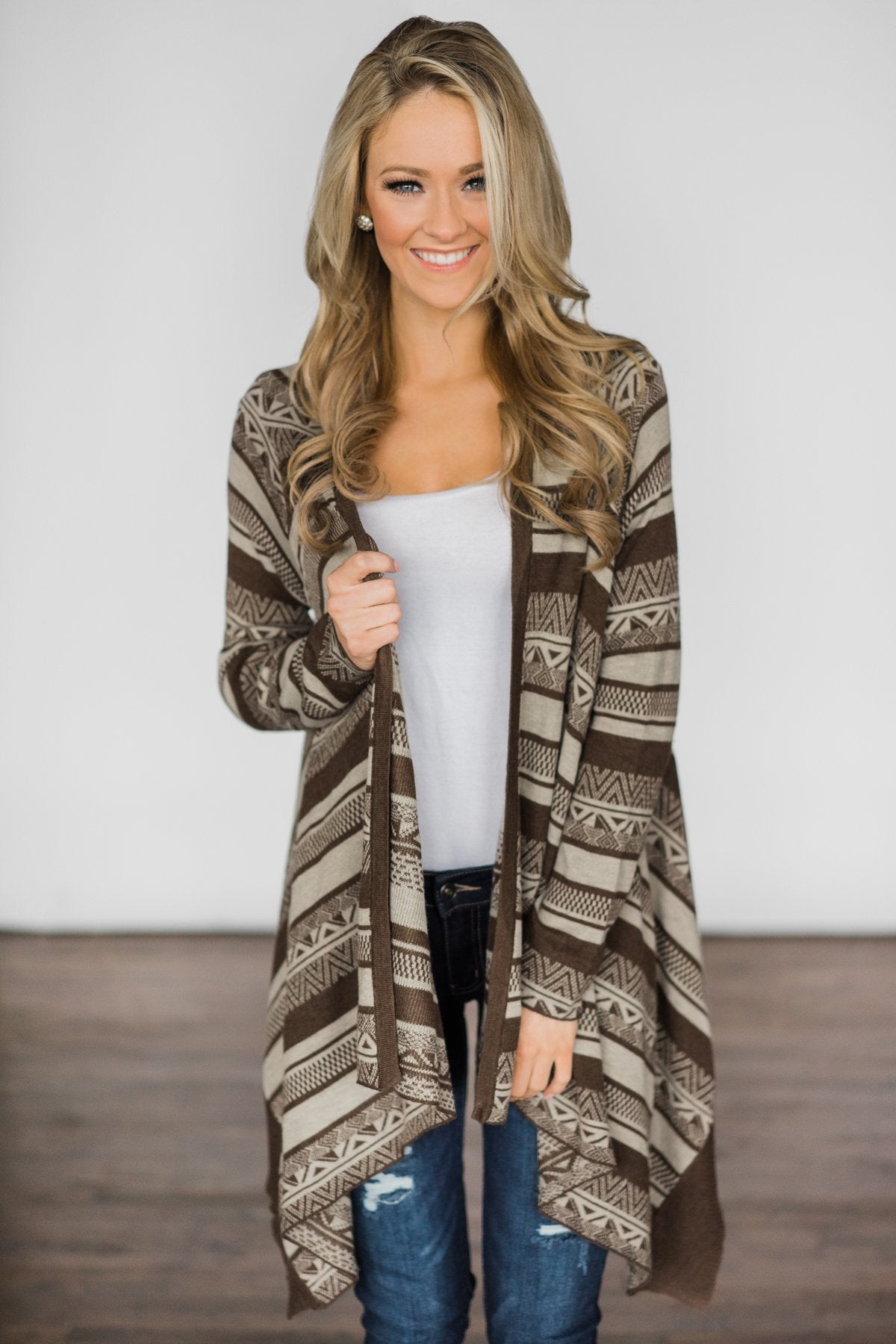 Brown Tribal Cardigan – The Pulse Boutique