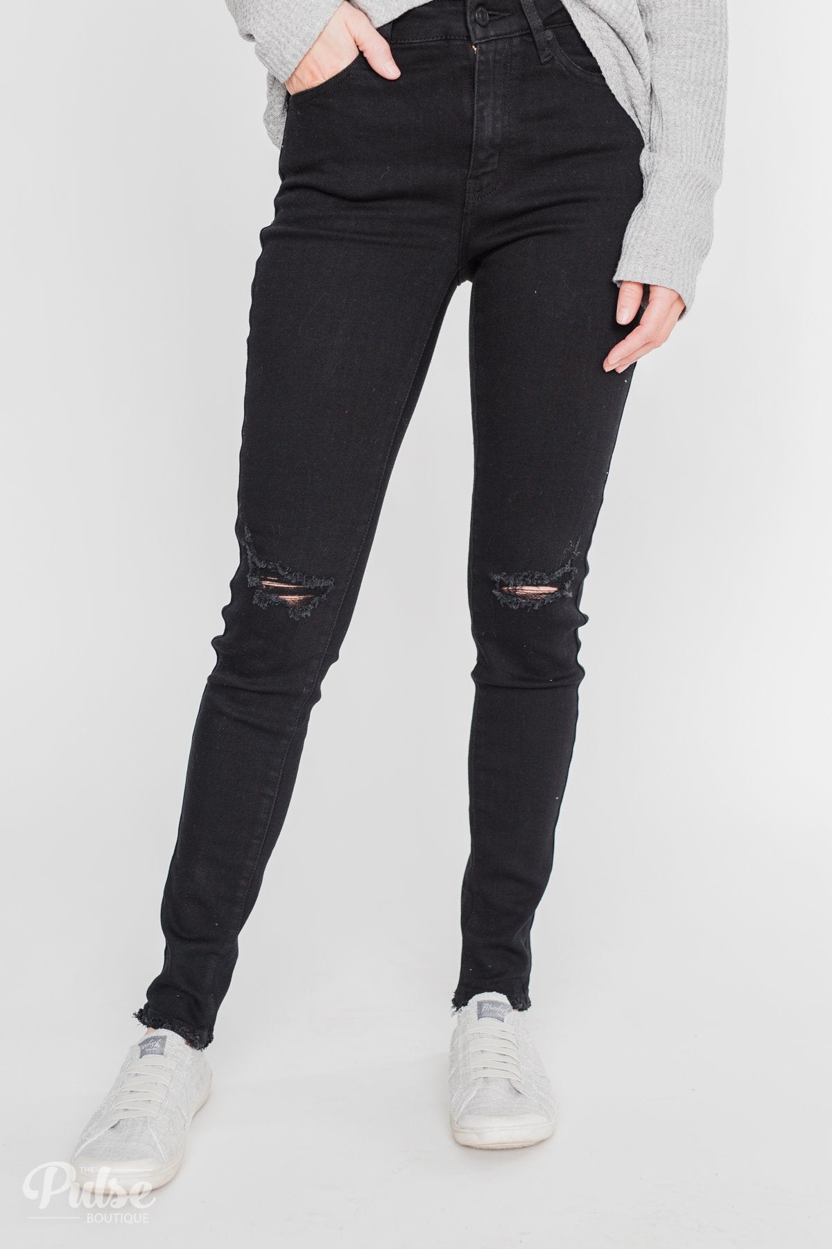 KanCan Rylee Jeans - Black Distressed – The Pulse Boutique