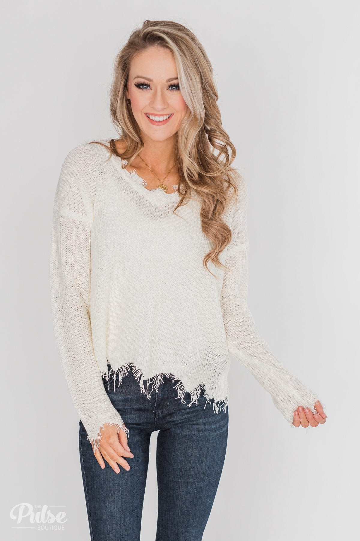 frayed sweater boutique
