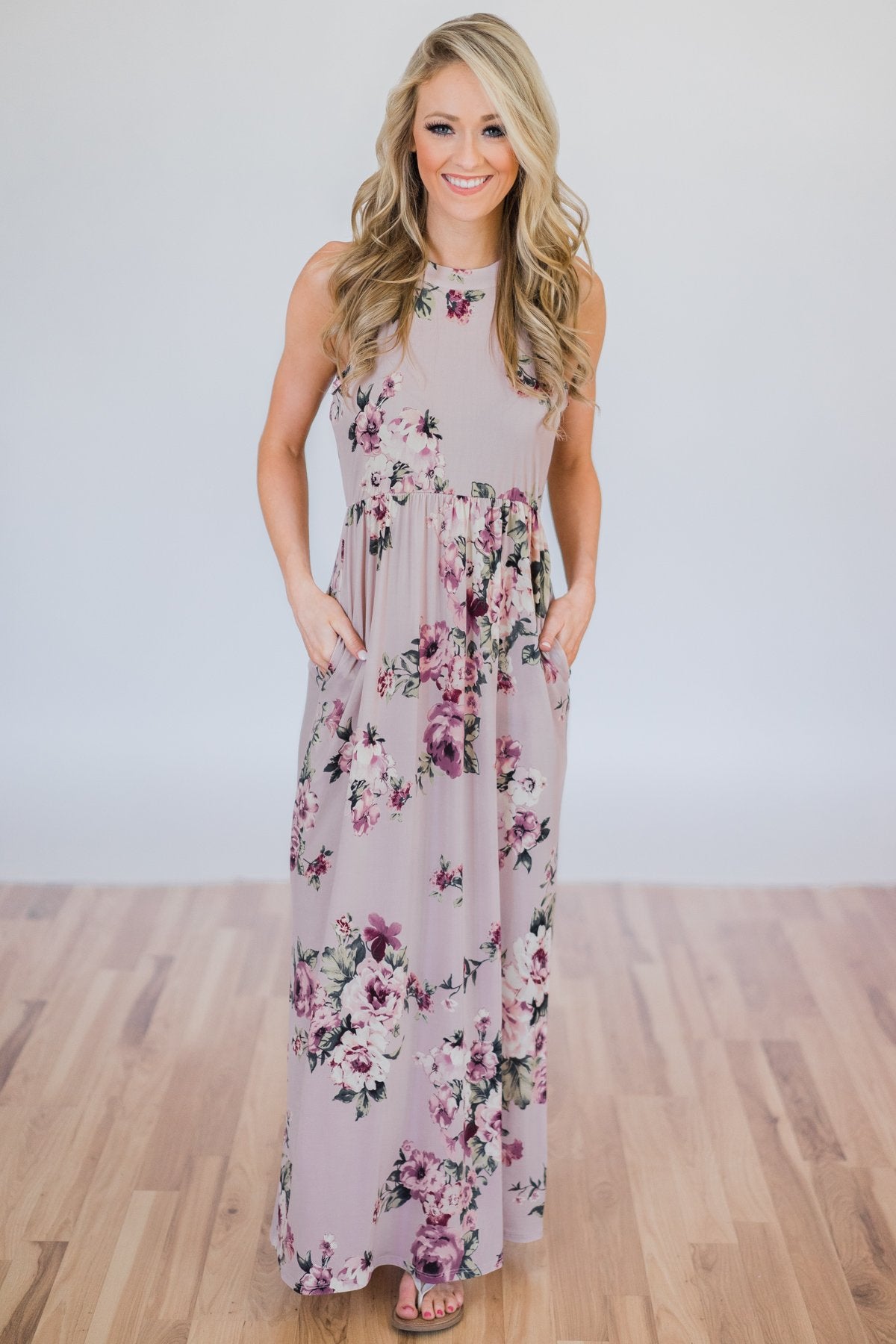 light floral maxi dress