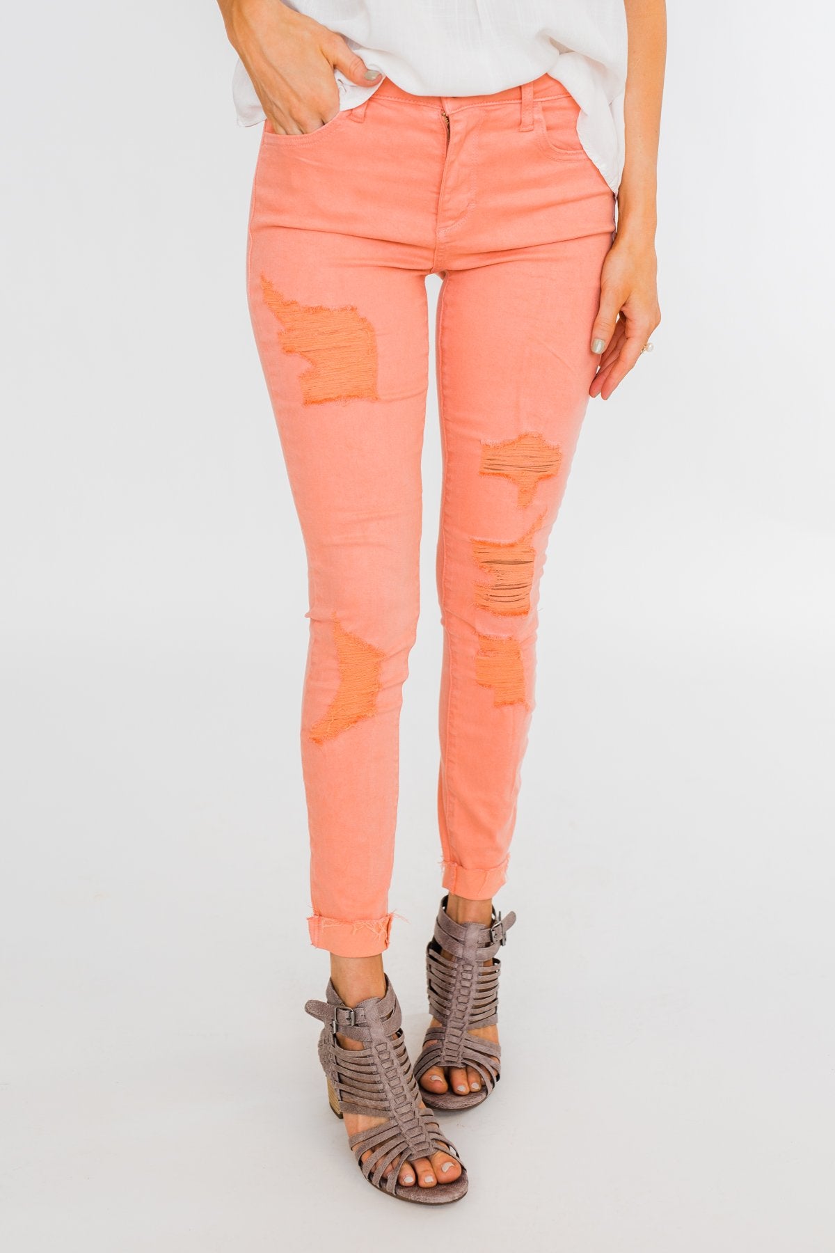 colored skinny jeans