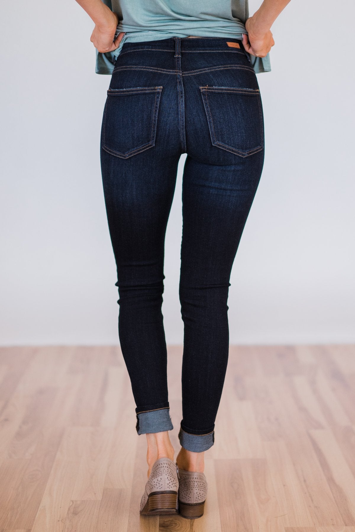 sneak peek jeans high rise